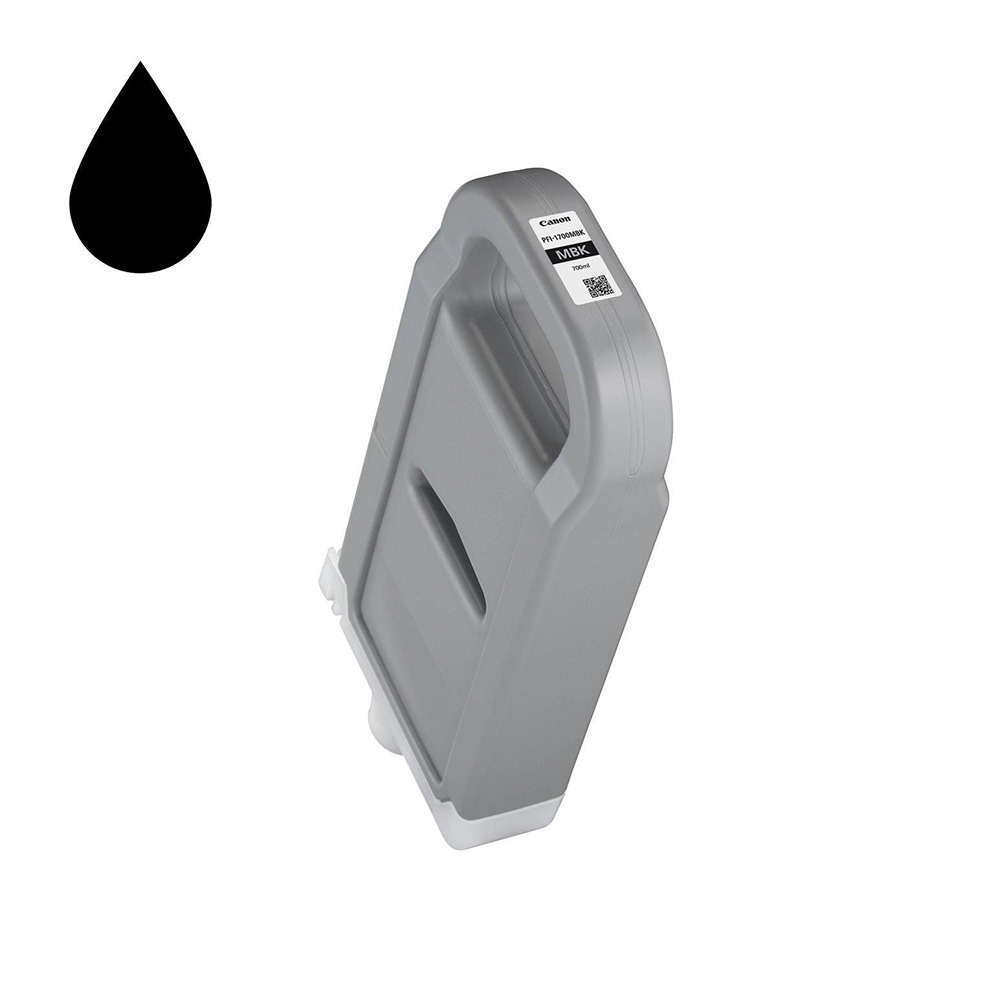 Canon PFI-1700 MBK (Matt Black) Mat Siyah Plotter Orijinal Mürekkep Kartuş 700 ml.