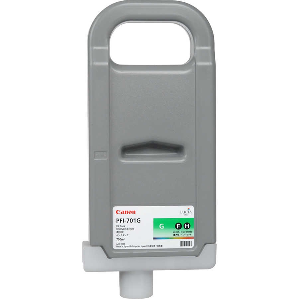 PlotterSarf® Canon PFI-701 G (Green) Yeşil Orijinal Mürekkep Kartuş 700 ml. (0907B001)