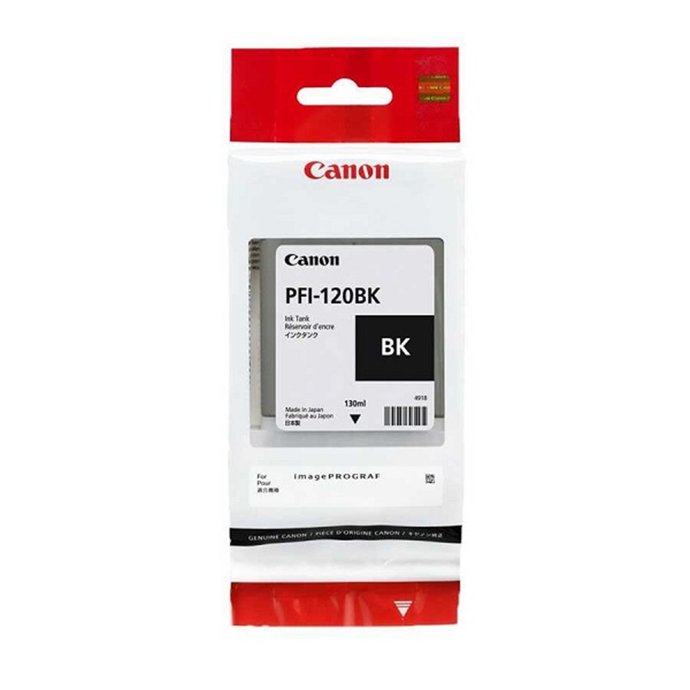 Canon PFI-120 BK Fotoğraf Siyahı Plotter Orijinal Mürekkep Kartuş 130 ml (2885C001)