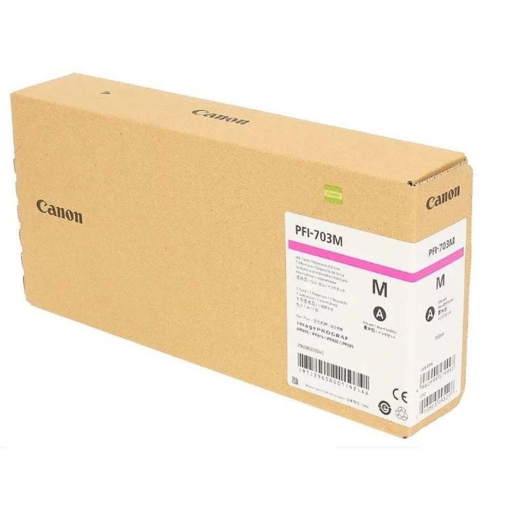 Canon PFI-703 M (Magenta) Kırmızı Plotter Orijinal Mürekkep Kartuş 700 ml. (2965B001)