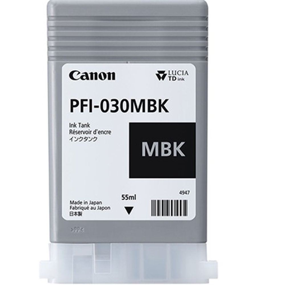 Canon PFI-030 MBK (Matt Black) Mat Siyah Orijinal Mürekkep Kartuş 55 ml.(3488C001)