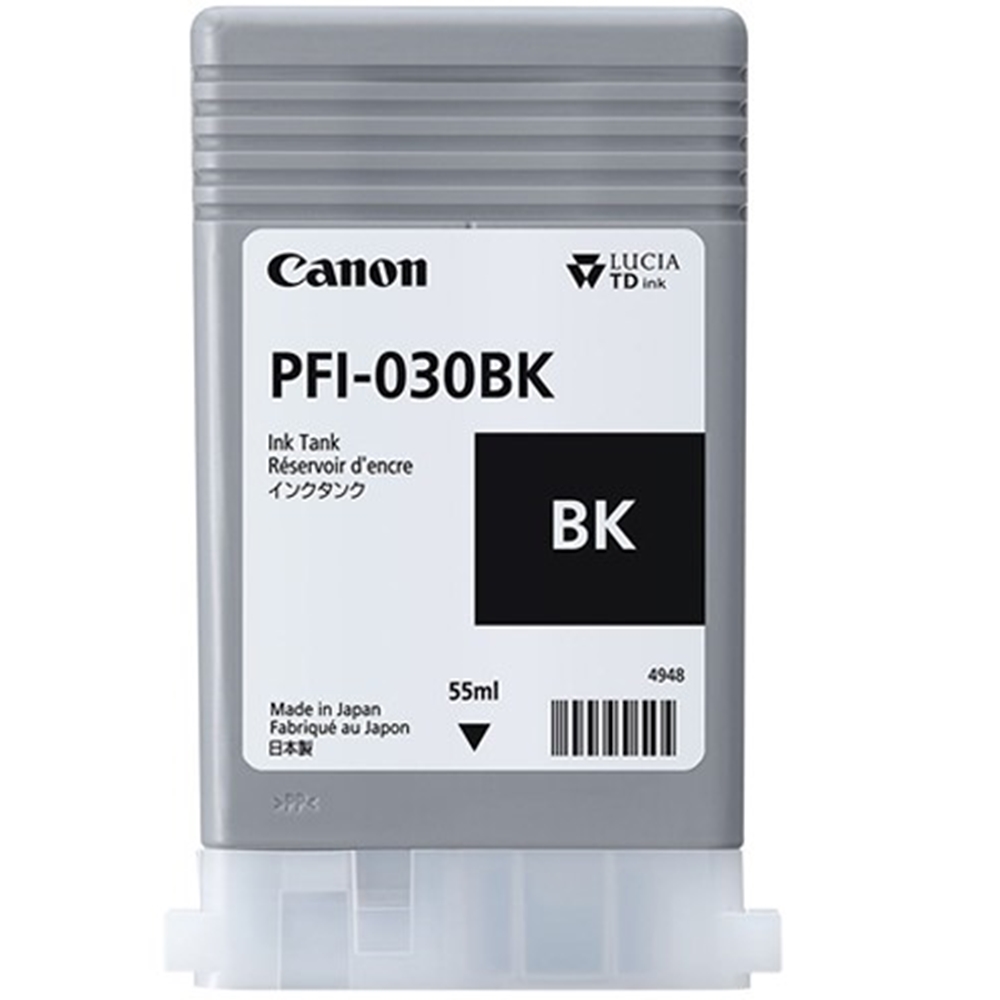Canon PFI-030 BK (Photo Black) Fotoğraf Siyah Orijinal Mürekkep Kartuş 55 ml. (3489C001)