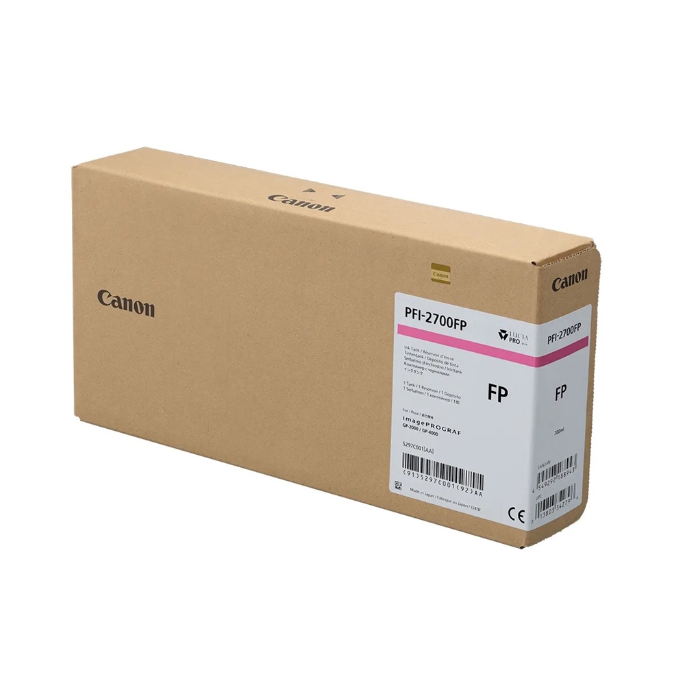 Canon PFI-2700 FP (Fluorescent Pink) Floresan Pempe Orijinal Mürekkep Kartuş 700 ml. (5297C001)