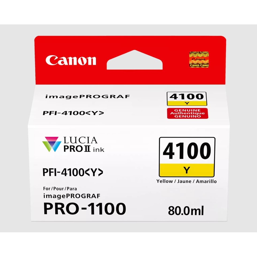 Canon PFI-4100 Sarı (Y) 80 ml. Mürekkep Kartuş (6780C002)