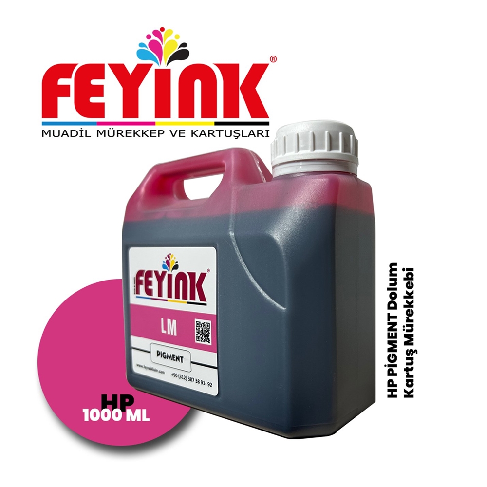 Feyink® Hp Z Serisi Plotter Pigment Kartuş Dolum Mürekkebi Z2100/Z5200/Z5400/Z5600/LM (Light Magenta