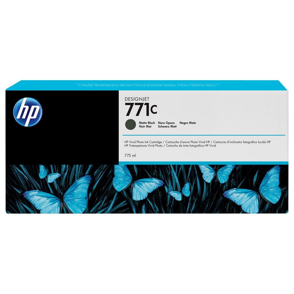 HP 771 Matt Black 775 ml. Mat Siyah Orijinal Plotter Designjet Mürekkep Kartuşu (B6Y07A)