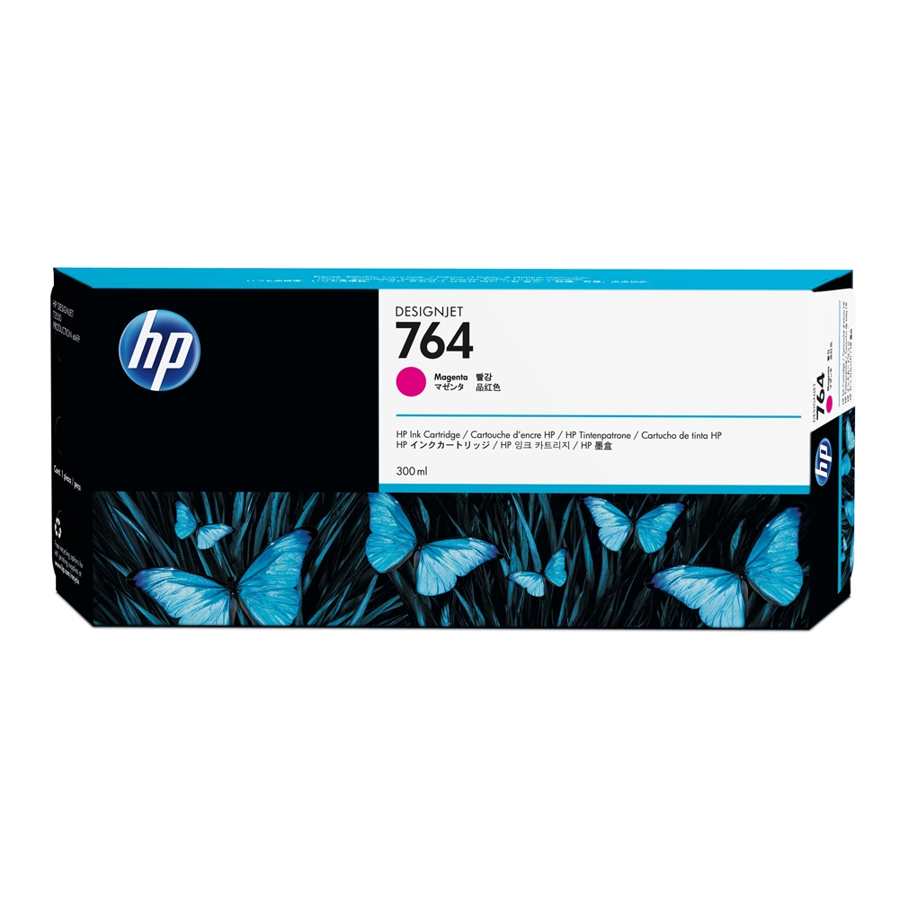 HP 764 Magenta 300 ml. Kırmızı Orijinal Plotter Designjet Mürekkep Kartuşu (C1Q14A)