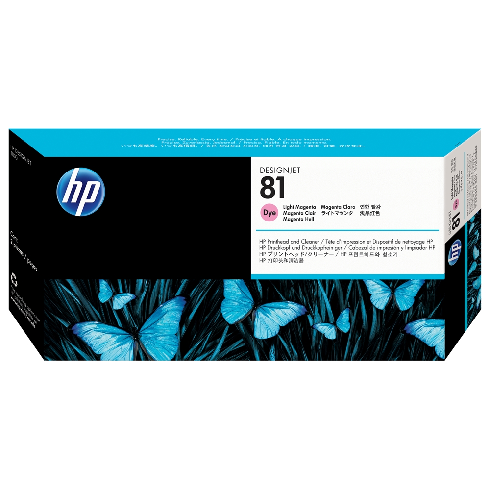 HP 81 Light Magenta (Açık Kırmızı) Baskı Kafası Orijnal Designjet Printhead and Cleaner (C4955A)