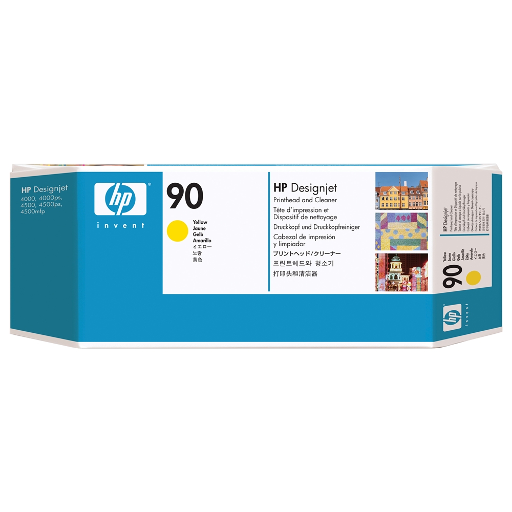 HP 90 Yellow (Sarı) Baskı Kafası Orijnal Plotter Designjet Printhead and Cleaner (C5057A)