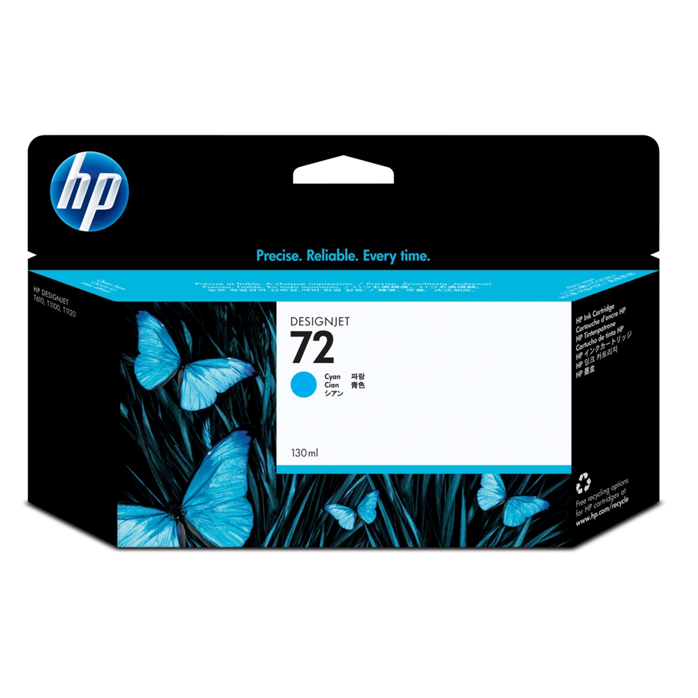 HP 72 Cyan 130 ml. Mavi Orijinal Plotter Designjet Mürekkep Kartuşu (C9371A)