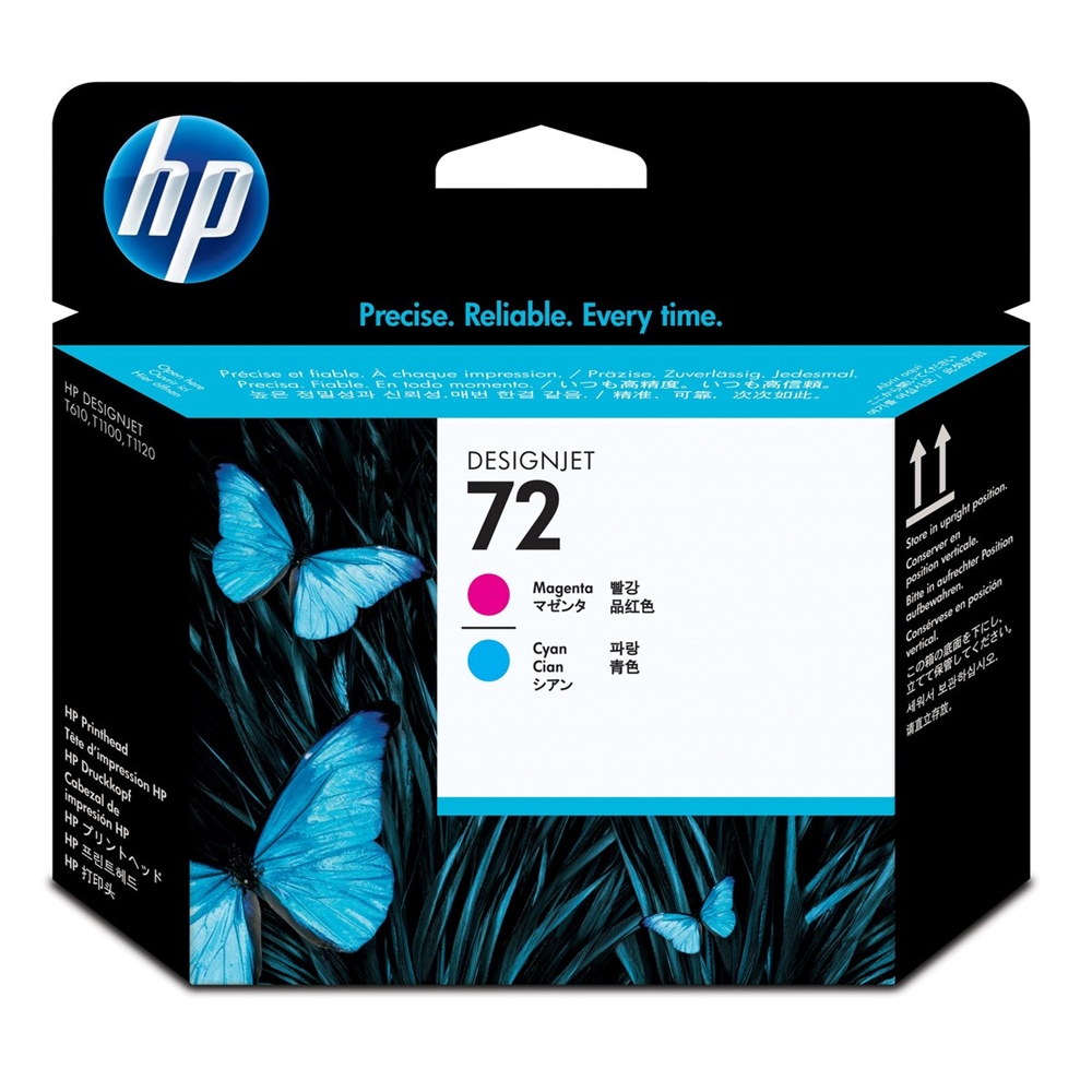 HP 72 Magenta/Cyan Baskı Kafası Orijinal Plotter Designjet Printhead (C9383A)