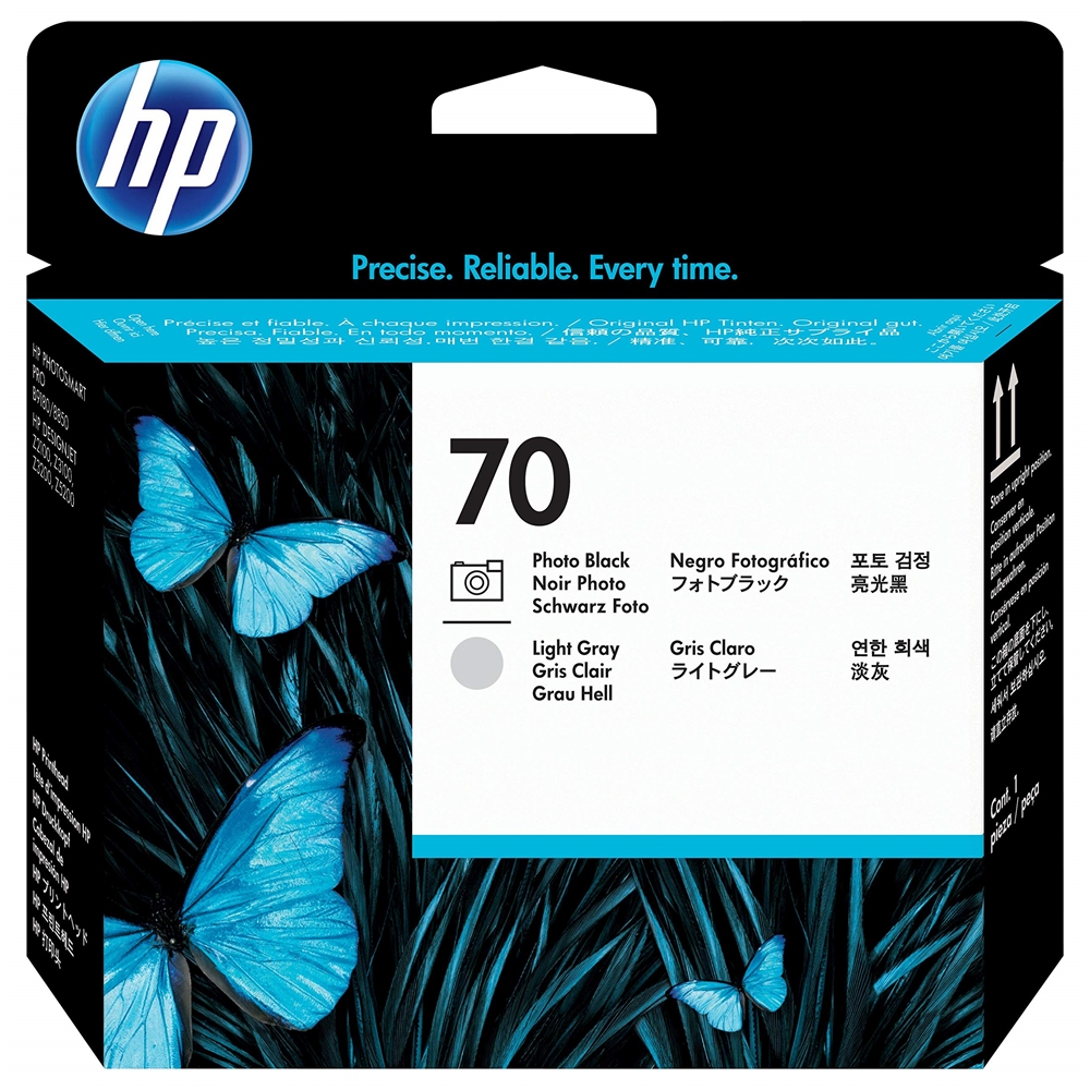 HP 70 Photo Black/Light Gray Baskı Kafası Orijinal Plotter Designjet Printhead (C9407A)