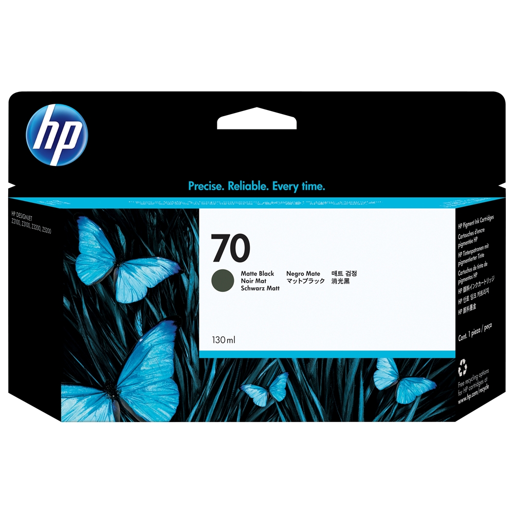 HP 70 Mat Black 130 ml. Mat Siyah Orijinal Plotter Designjet Mürekkep Kartuşu (C9448A)