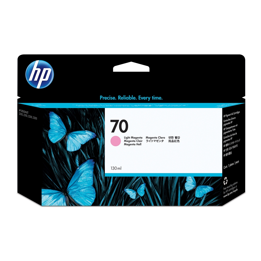 HP 70 Light Magenta 130 ml. Açık Macenta Orijinal Plotter Designjet Mürekkep Kartuşu (C9455A)