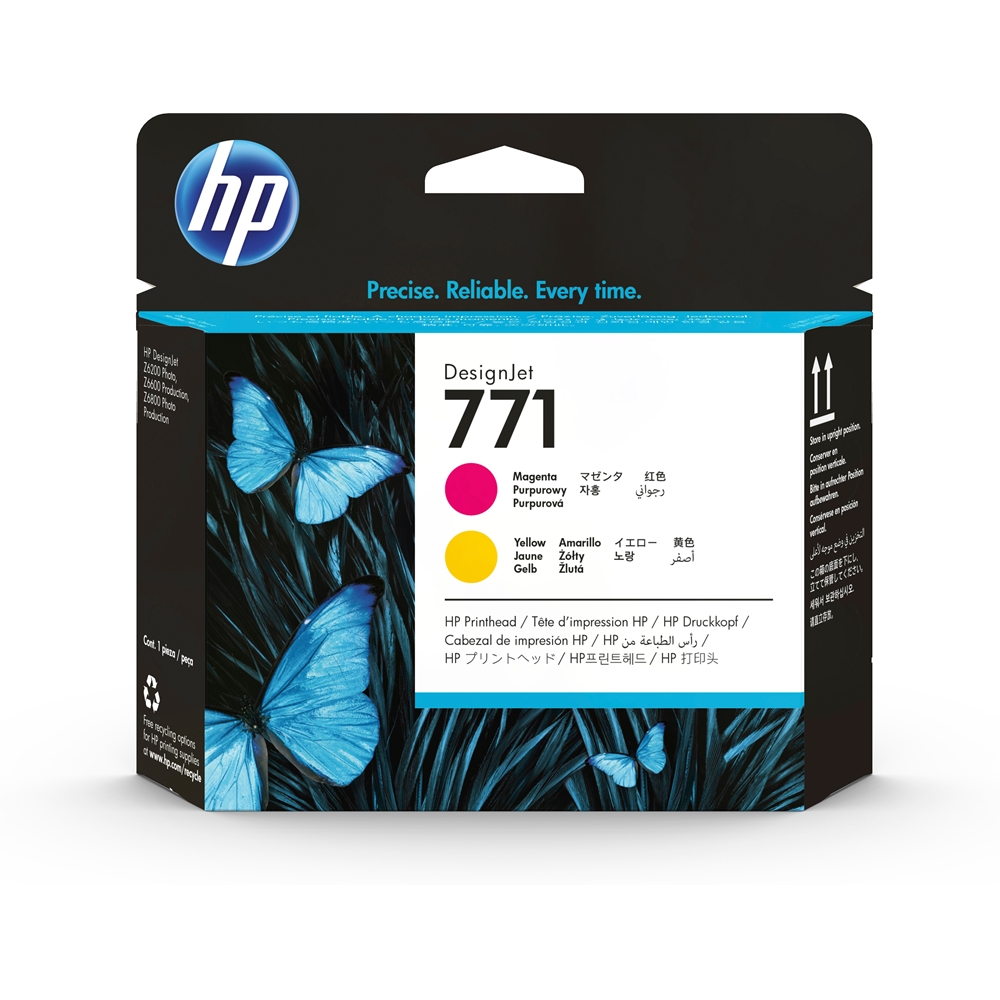 HP 771 Magenta/Yellow Baskı Kafası Orijnal Plotter Designjet Printhead (CE018A)