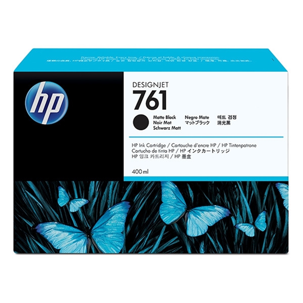 HP 761 Matt Black 400 ml. Mat Siyah Orijinal Plotter Designjet Mürekkep Kartuşu (CM991A)