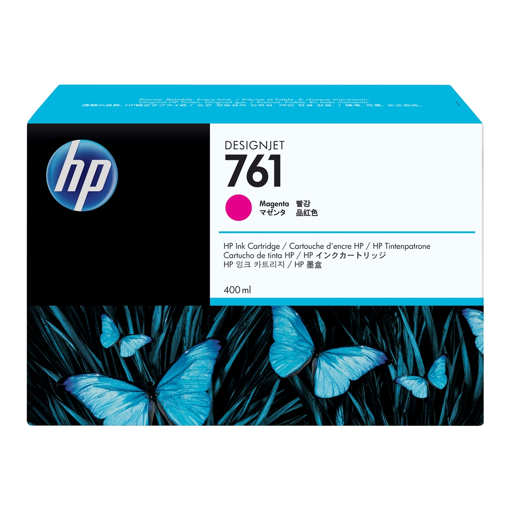 HP 761 Magenta 400 ml. Kırmızı Orijinal Plotter Designjet Mürekkep Kartuşu (CM993A)