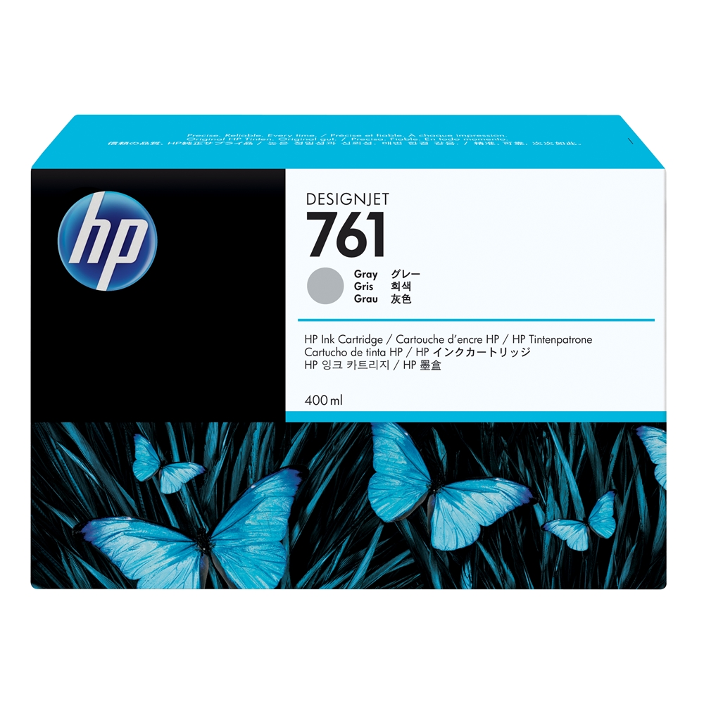 HP 761 Gray 400 ml. Gri Orijinal Plotter Designjet Mürekkep Kartuşu (CM995A)