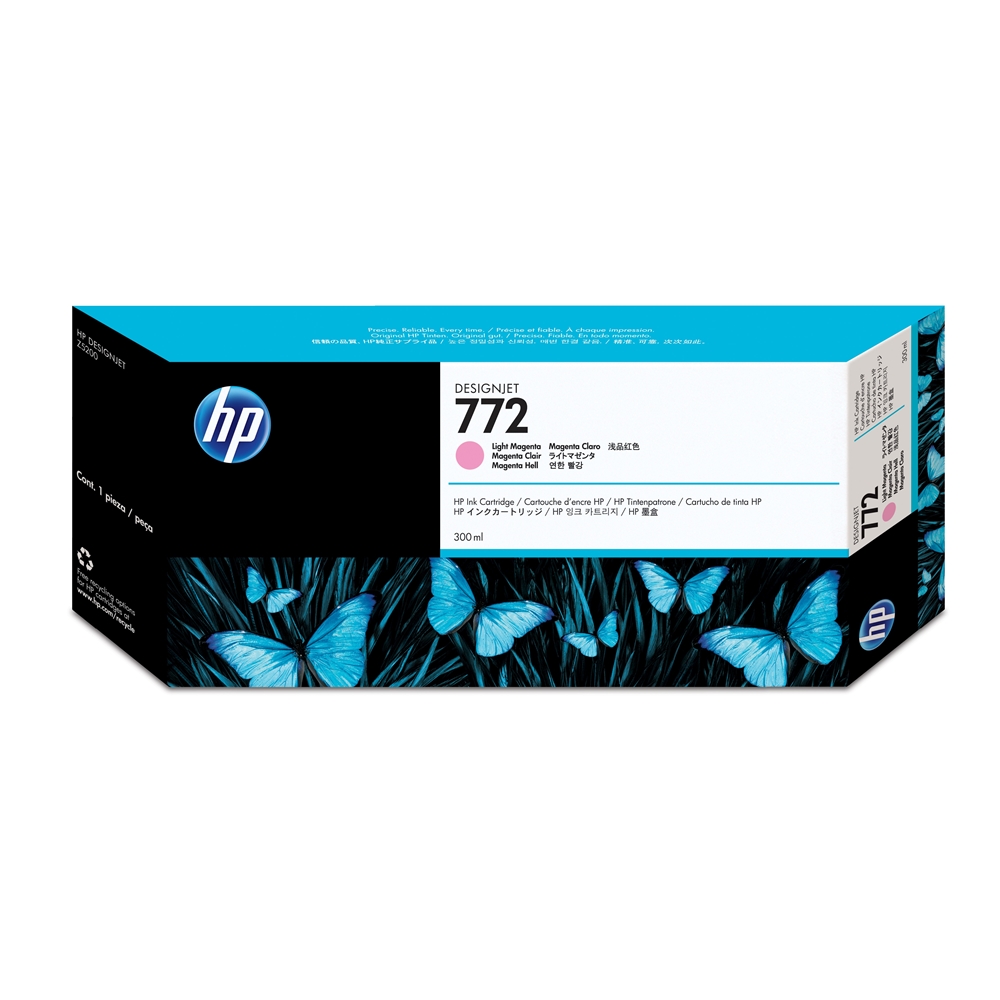 HP 772 Light Magenta 300 ml. Açık Kırmızı Orijinal Plotter Designjet Mürekkep Kartuşu (CN631A)