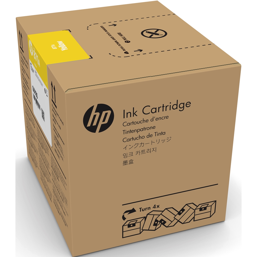 HP 871C Yellow 3 Litrelik Sarı Orijnal Latex Mürekkep Kartuşu (G0Y81C)