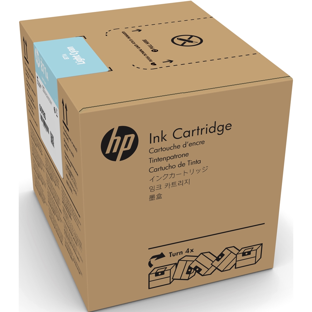 HP 871C Light Cyan 3 Litrelik Açık Mavi Orijnal Latex Mürekkep Kartuşu (G0Y83C)