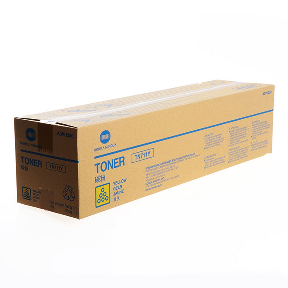 Konica Minolta TN-711 Orjinal Sarı Toner Bizhub C654 C754 (A3VU250)