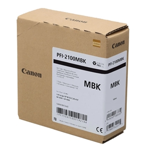 Canon PFI-2100 MBK (Matte Black) Mat Siyah Orijinal Mürekkep Kartuş 160 ml. (5265C001)