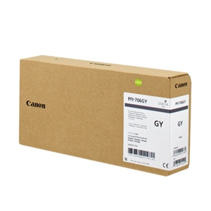 Canon PFI-706 GY (Gray) Gri Plotter Orijinal Mürekkep Kartuş 700 ml. (6690B001)