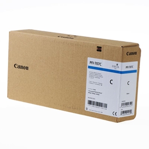 Canon PFI-707 C (Cyan) Mavi Plotter Orijinal Mürekkep Kartuş 700 ml. (9822B001)