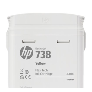 HP 738 Yellow 130 ml. Sarı DesignJet Orijinal Mürekkep Kartuşu (498N7A)