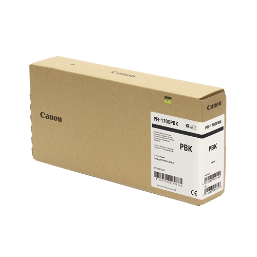 Canon PFI-1700 PBK Fotoğraf Siyahı Plotter Orijinal Mürekkep Kartuş 700 ml. (0775C001)