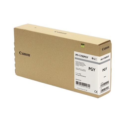 Canon PFI-1700 PGY (Photo Gray) Fotoğraf Gri Plotter Orijinal Mürekkep Kartuş 700 ml.