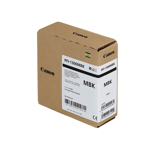 Canon PFI-1300 MBK Mat Siyah Plotter Orijinal Mürekkep Kartuş 330 ml. (0810C001)