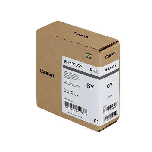 Canon PFI-1300 GY (Gray) Gri Plotter Orijinal Mürekkep Kartuş 330 ml. (0817C001)