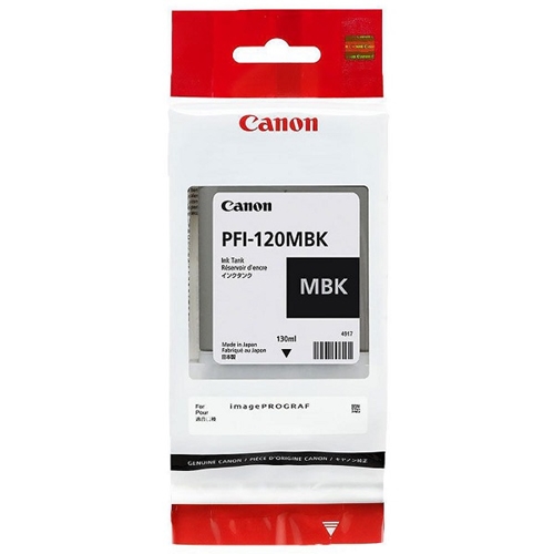 Canon PFI-120 MBK Mat Siyah Plotter Orijinal Mürekkep Kartuş 130 ml. (2884C001)