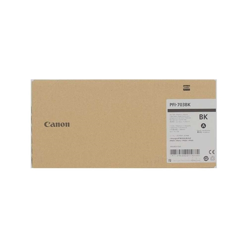 Canon PFI-703 BK (Photo Black) Fotoğraf Siyah Plotter Orijinal Mürekkep Kartuş 700 ml. (2963B001)