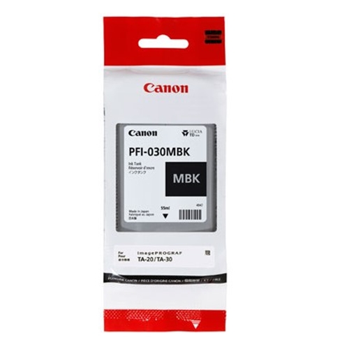 Canon PFI-030 MBK (Matt Black) Mat Siyah Orijinal Mürekkep Kartuş 55 ml.(3488C001)