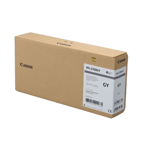 Canon PFI-2700 GY (Gray) Gri Orijinal Mürekkep Kartuş 700 ml. (5292C001)
