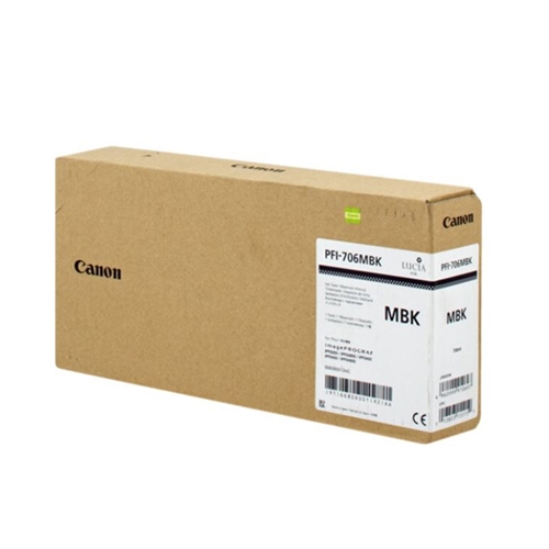 Canon PFI-706 MBK Mat Siyah Plotter Orijinal Mürekkep Kartuş 700 ml. (6680B001)