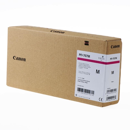 Canon PFI-707 M (Magenta) Kırmızı Plotter Orijinal Mürekkep Kartuş 700 ml. (9823B001)