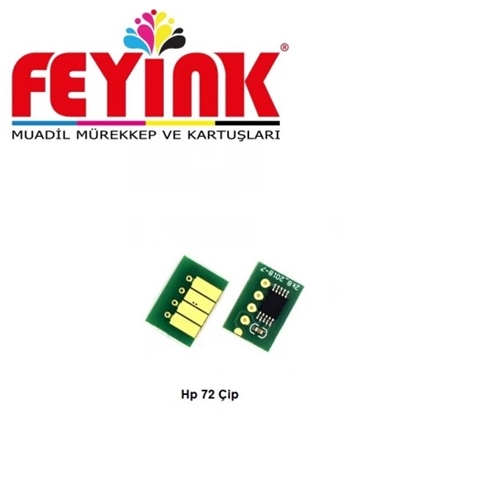 Feyink® Hp 72 Photo Black (PK) Çip Resetleyicili T610/T770/T790/T795/T1300/T2300 Chip