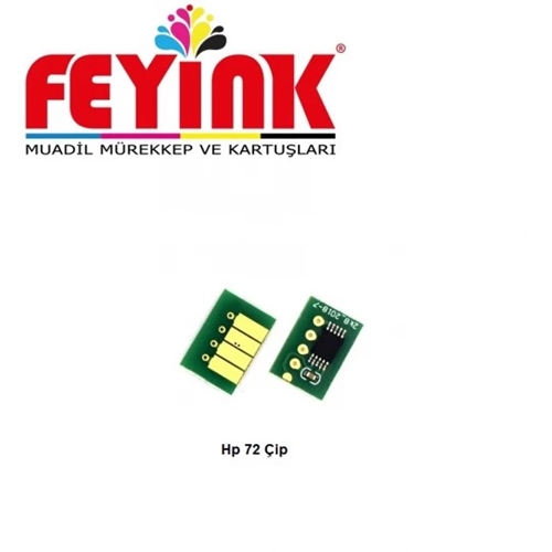 Feyink® Hp 72 Matt Black (MK) Çip Resetleyicili T610/T770/T790/T795/T1300/T2300 Chip