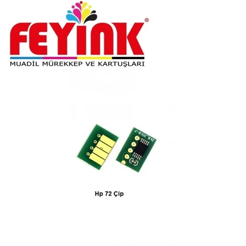 Feyink® Hp 72 Magenta (M) Çip Resetleyicili T610/T770/T790/T795/T1300/T2300 Chip