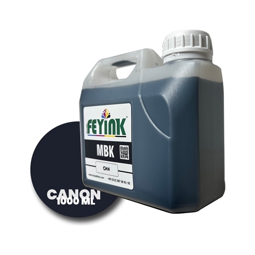 Feyink® Canon Pro Serisi Plotter DYE Kartuş Dolum Mürekkebi PFI-1300 PFI-1700 MBK (Matt Black) -1000