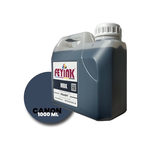 Feyink® Canon Lucia TM-TX Serisi Plotter Pigment Kartuş Dolum Mürekkebi MBK (Matt Black)-1000ml-