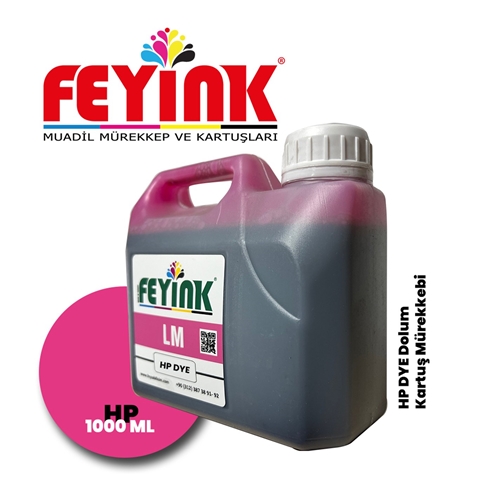 Feyink®Hp Vivera T Plotter DYE Kartuş Dolum Mürekkebi T610/T770/T790/T795/T920/T2300LM Light Magenta