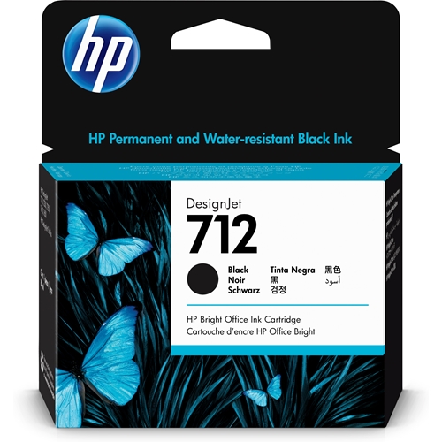 HP 712 Black 80 ml. Siyah Orijinal Plotter Designjet Mürekkep Kartuşu (3ED71A)