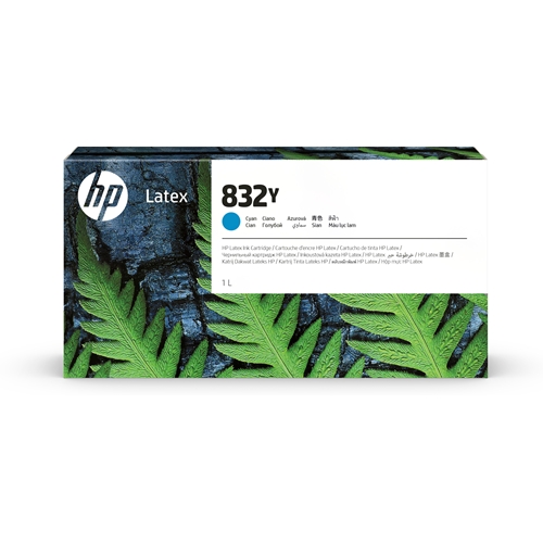 HP 832Y 1 litrelik Cyan Latex Orijinal Mürekkep Kartuşu (4UV06A)