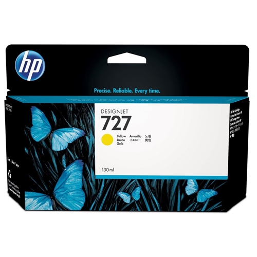 HP 727 Yellow 130 ml. Sarı Orijinal Plotter Designjet Mürekkep Kartuşu (B3P21A)