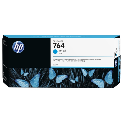 HP 764 Cyan 300 ml. Mavi Orijinal Plotter Designjet Mürekkep Kartuşu (C1Q13A)